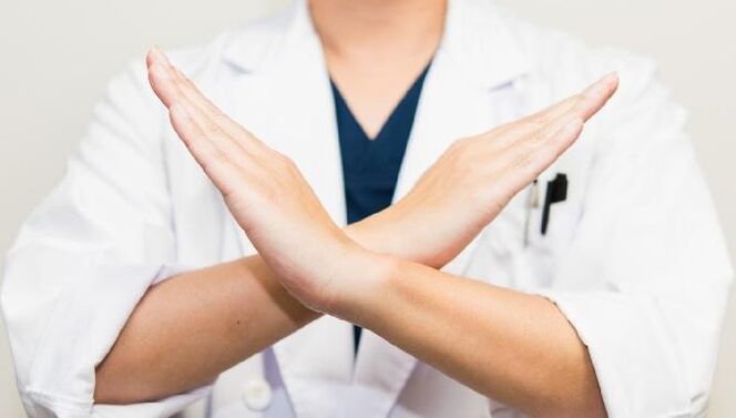 El médico prohíbe el uso de yodo para las enfermedades de la tiroides. 